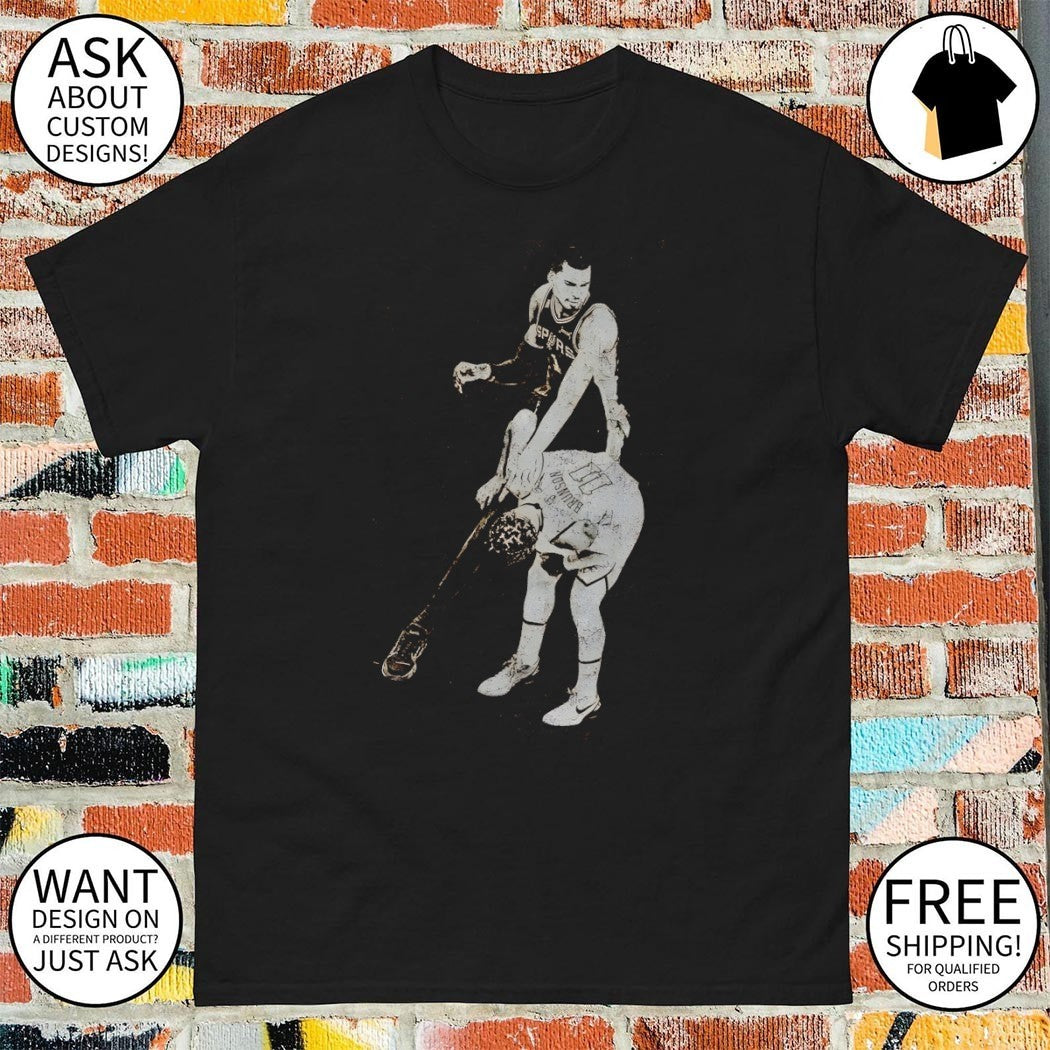 Victor Wembanyama shove Jalen Brunson Knicks vs Spurs Basketball NBA vintage shirt