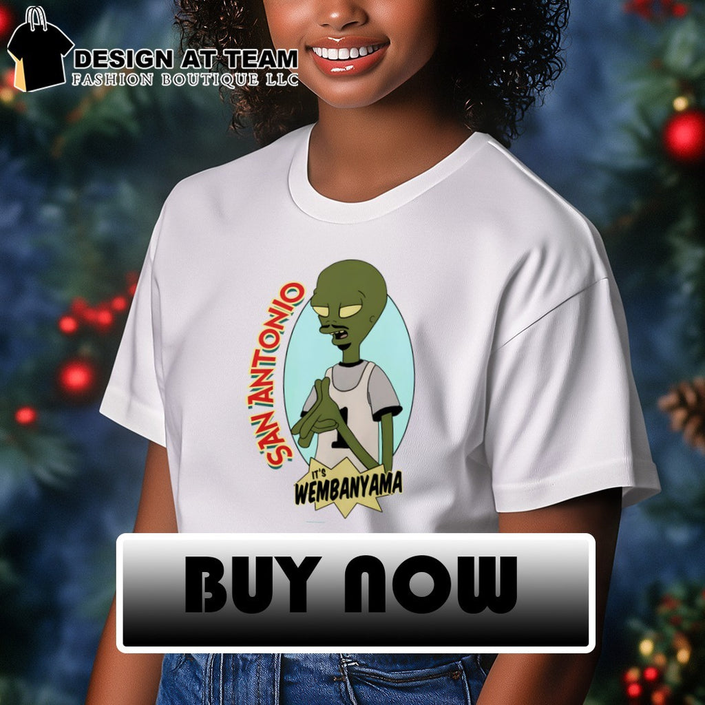 Victor Wembanyama x Alien Futurama San Antonio Spurs Basketball it’s Wembanyama cartoon shirt