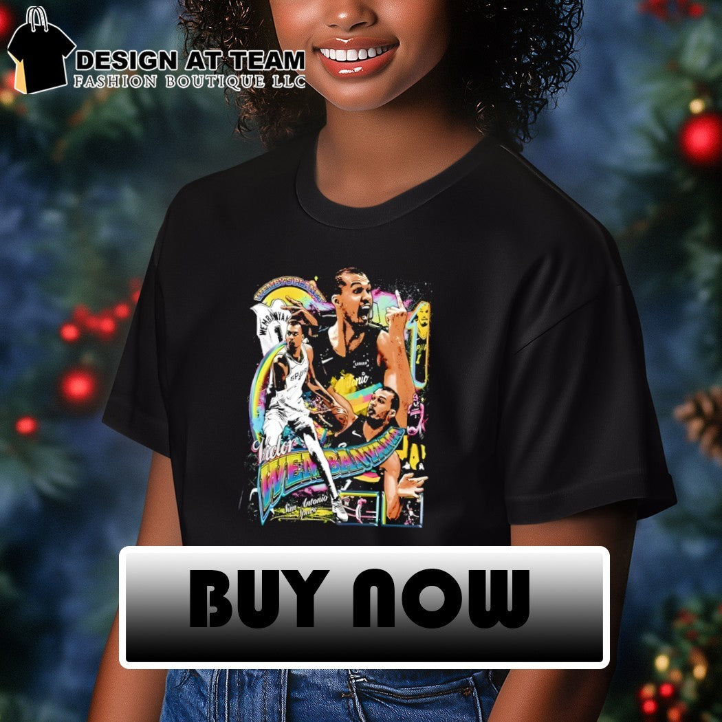 Victor Wembanyama x The Alien mashup San Antonio Spurs Basketball #1 Wemby graphic vintage shirt