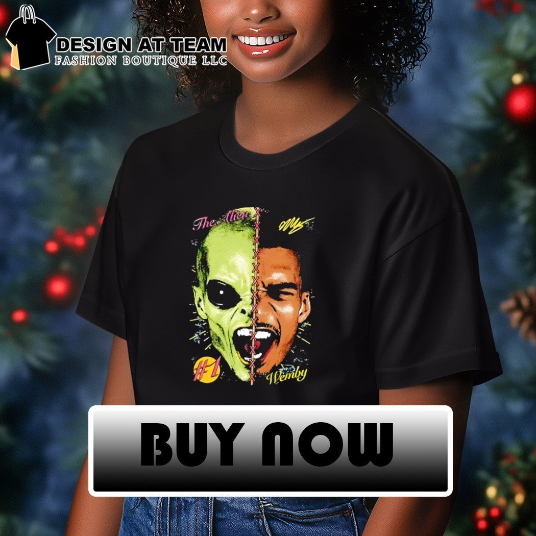 Victor Wembanyama x The Alien mashup San Antonio Spurs Basketball #1 Wemby vintage shirt