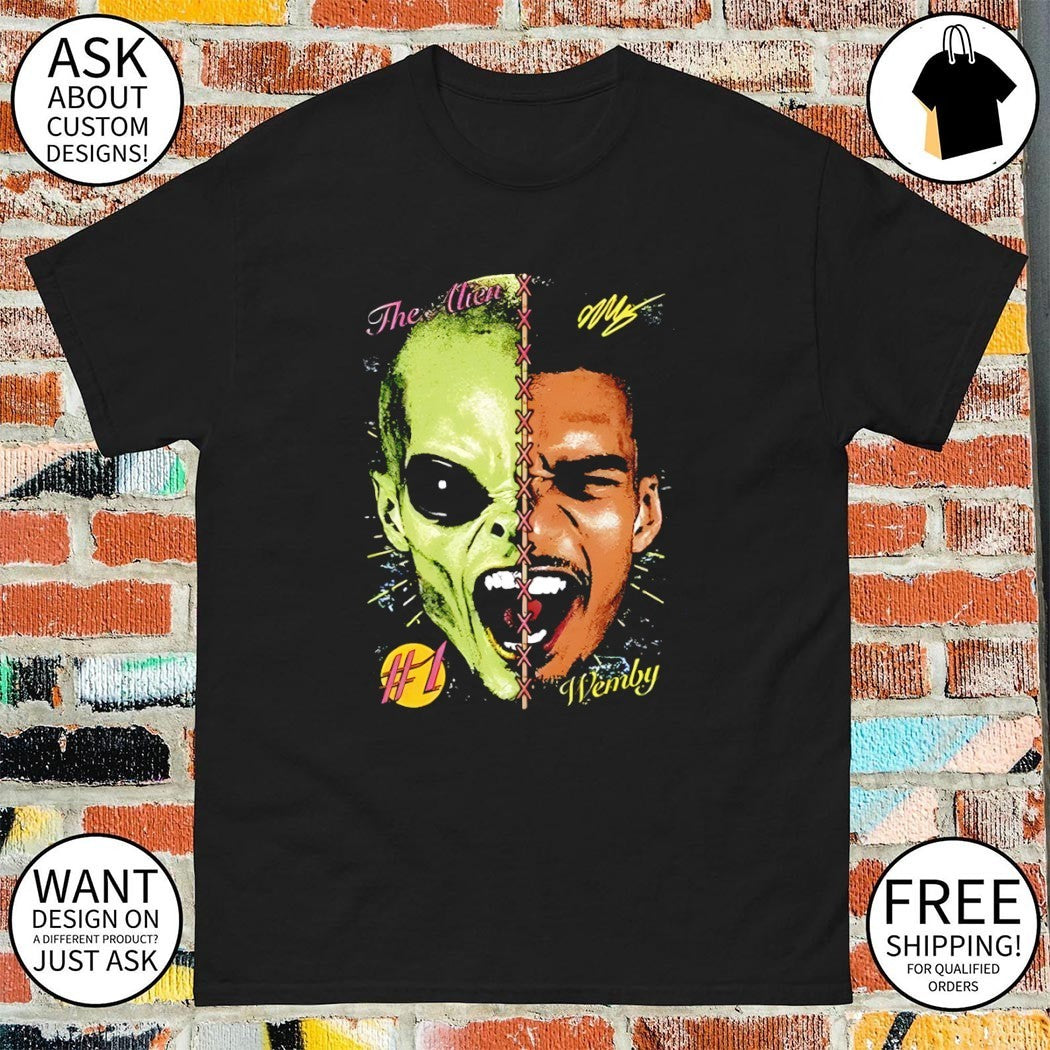 Victor Wembanyama x The Alien mashup San Antonio Spurs Basketball #1 Wemby vintage shirt