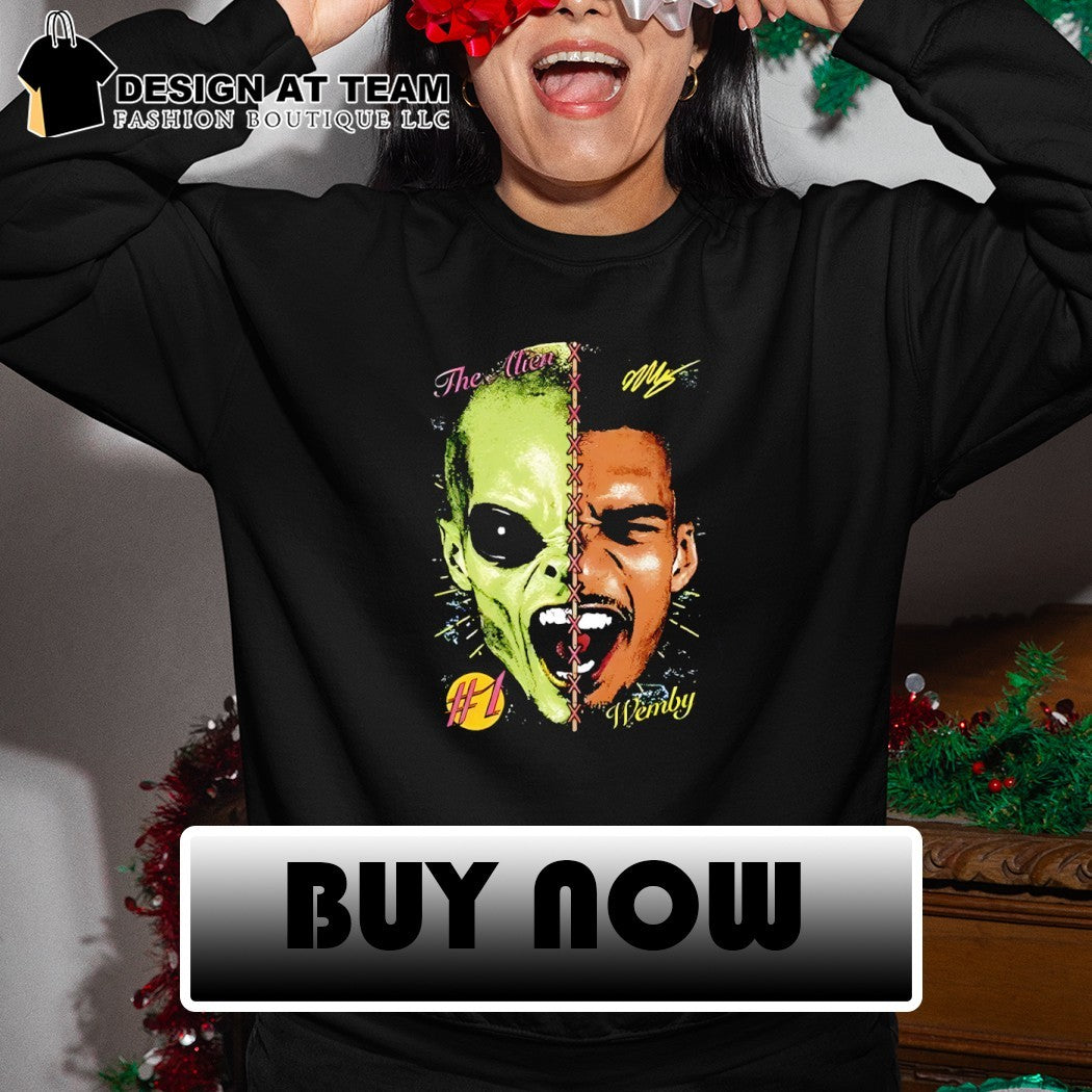 Victor Wembanyama x The Alien mashup San Antonio Spurs Basketball #1 Wemby vintage shirt
