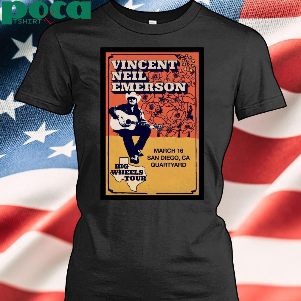 Vincent Neil Emerson Quartyard in San Diego CA Mar 16 2025 Poster T-Shirt