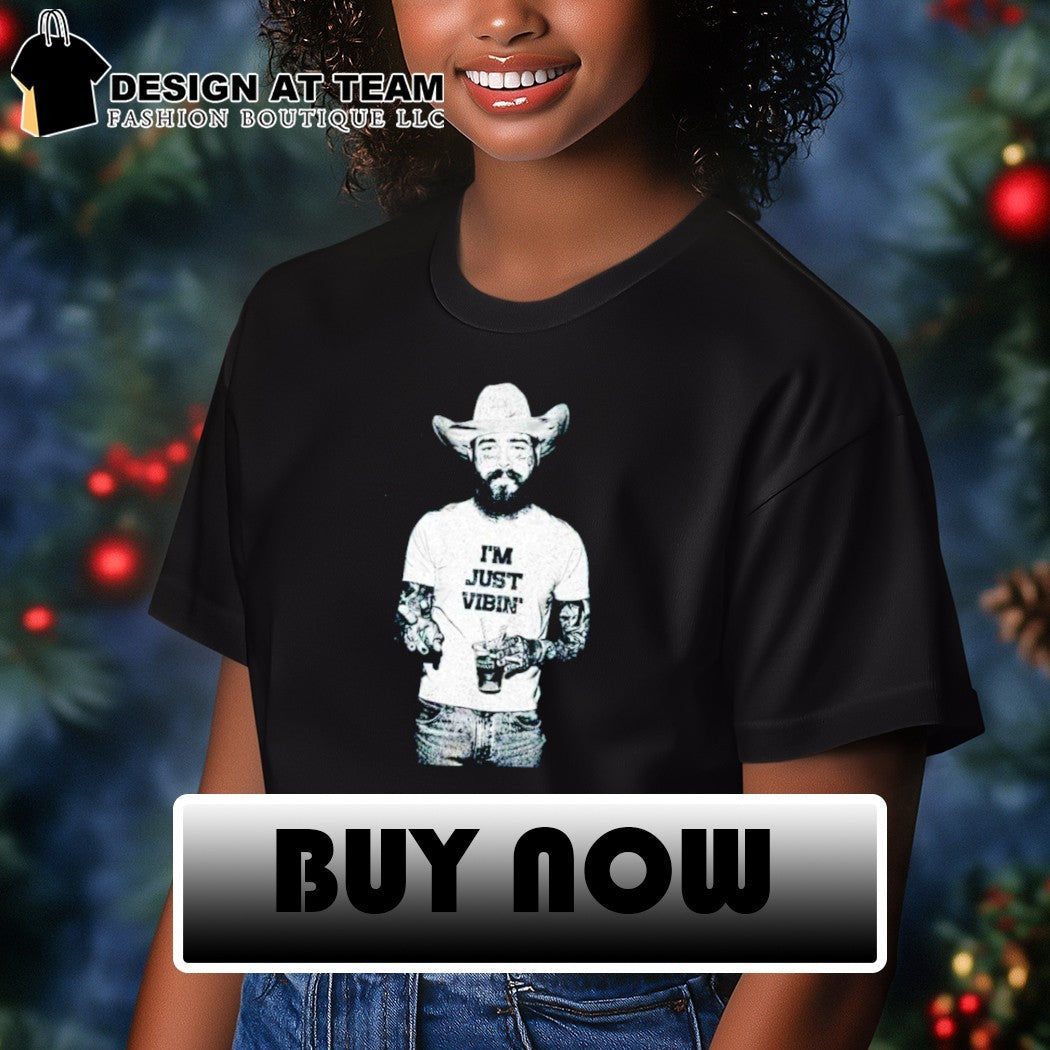 Vintage 90s Post Malone I’m just vibin’ shirt