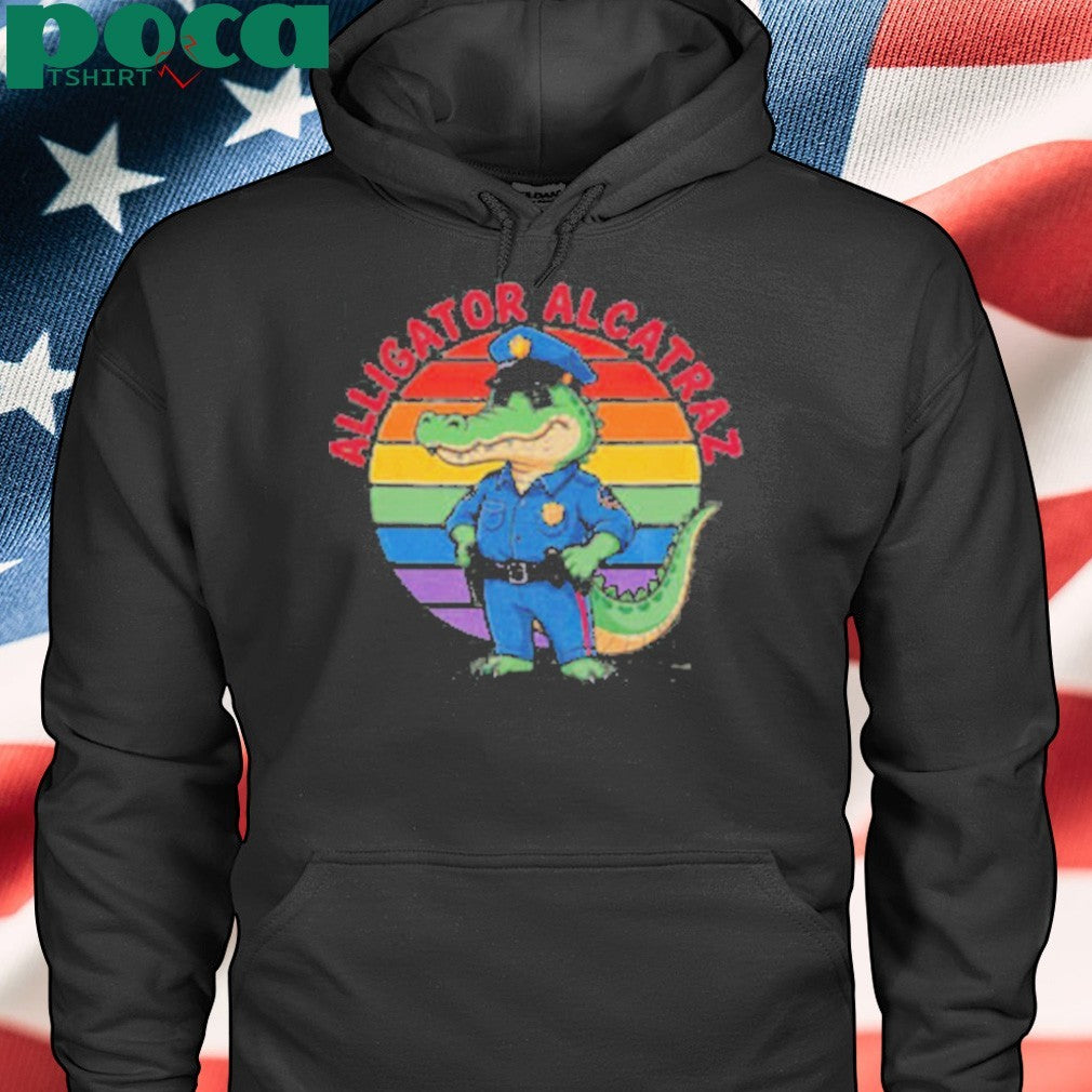 Vintage Alligator Alcatraz Funny Police Alligator shirt