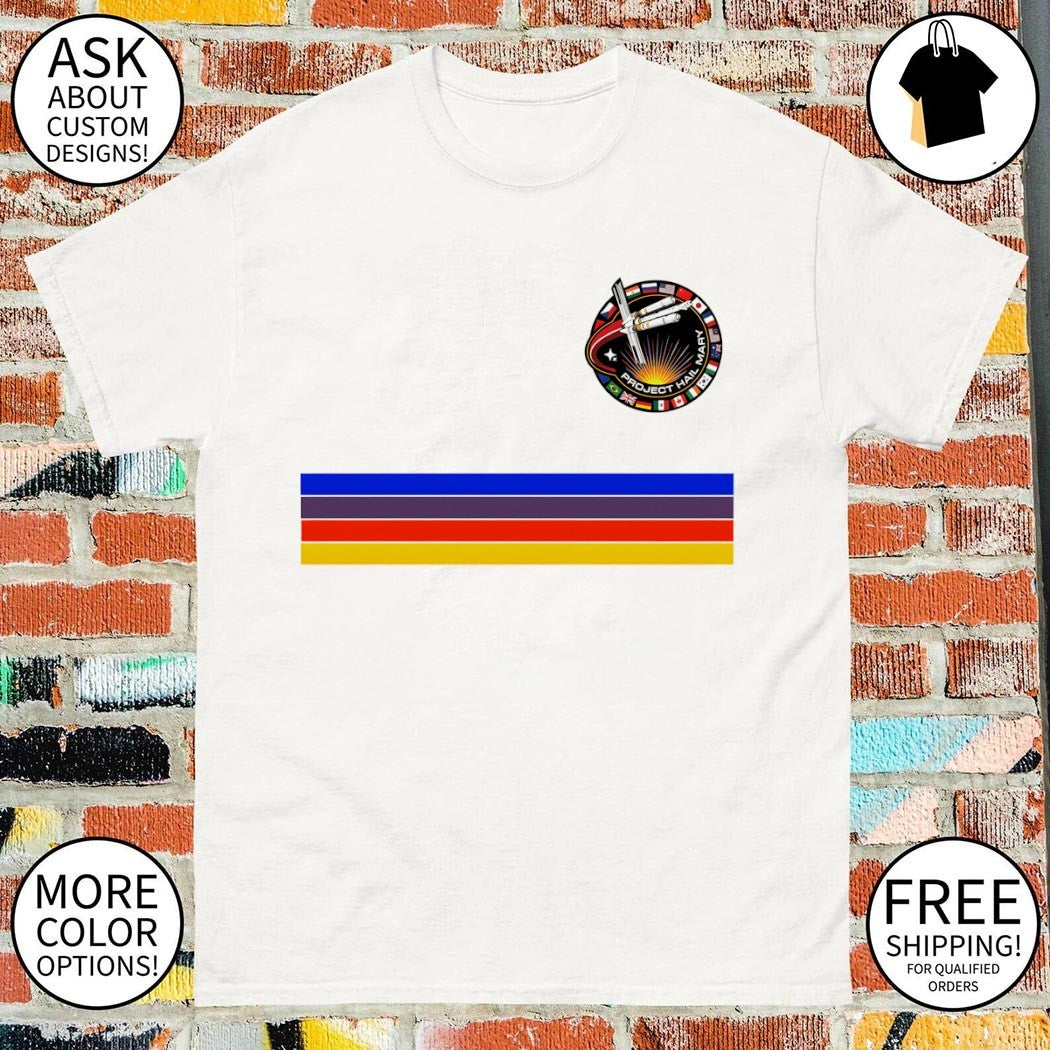 Vintage Ryan Gosling Rainbow Project Hail Mary Graphic shirt