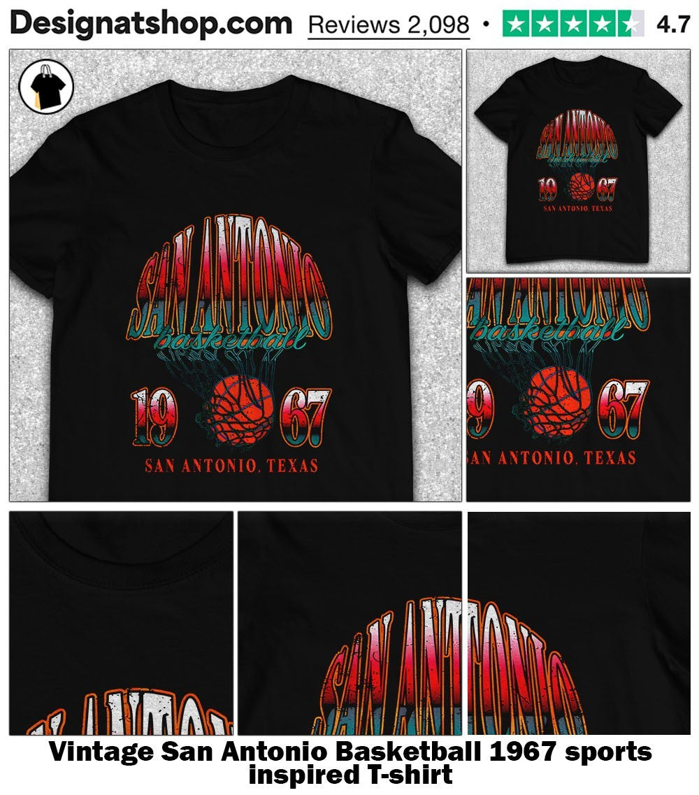 Vintage San Antonio Basketball 1967 sports inspired shirt