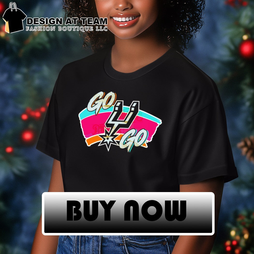 Vintage Spurs basketball game day go Spurs go shirt
