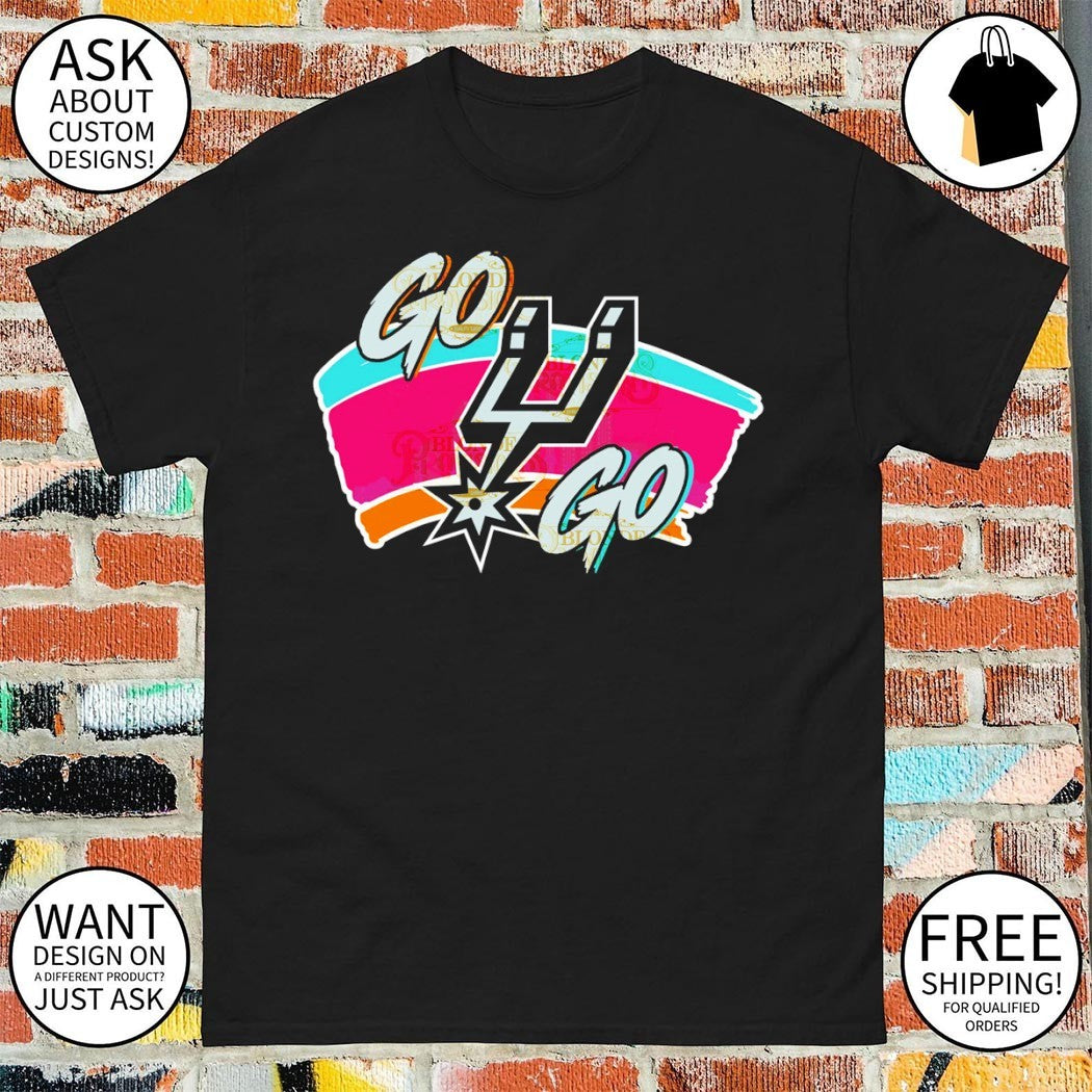Vintage Spurs basketball game day go Spurs go shirt