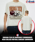 Virginia Tech vs Vanderbilt Commodores NCAA College Football Gameday Showdown 2025 helmet shirt