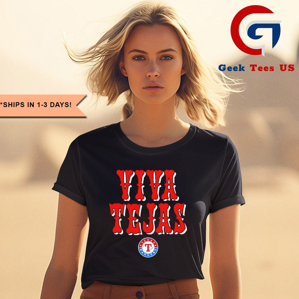 Viva Tejas Texas Rangers logo shirt