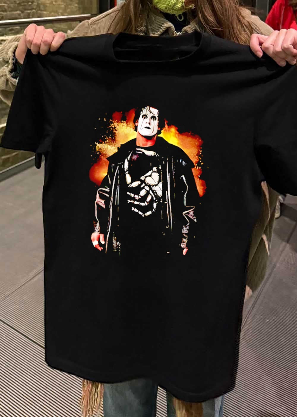 WCW Wrestling Merchandise Sting Scorpion Icon Mens Black T-Shirt