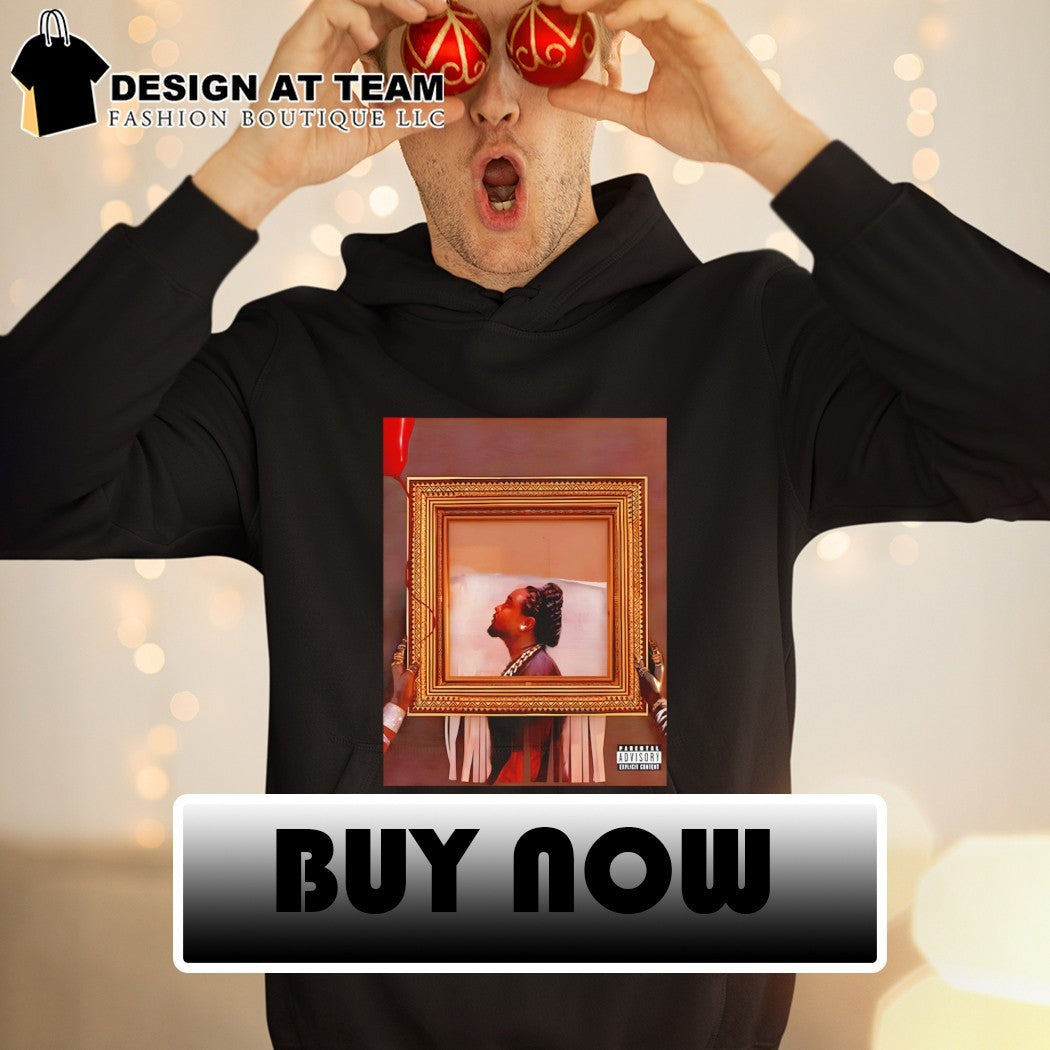 Wale Album art Holding picture frame Parental Advisory Explicit Content shirt