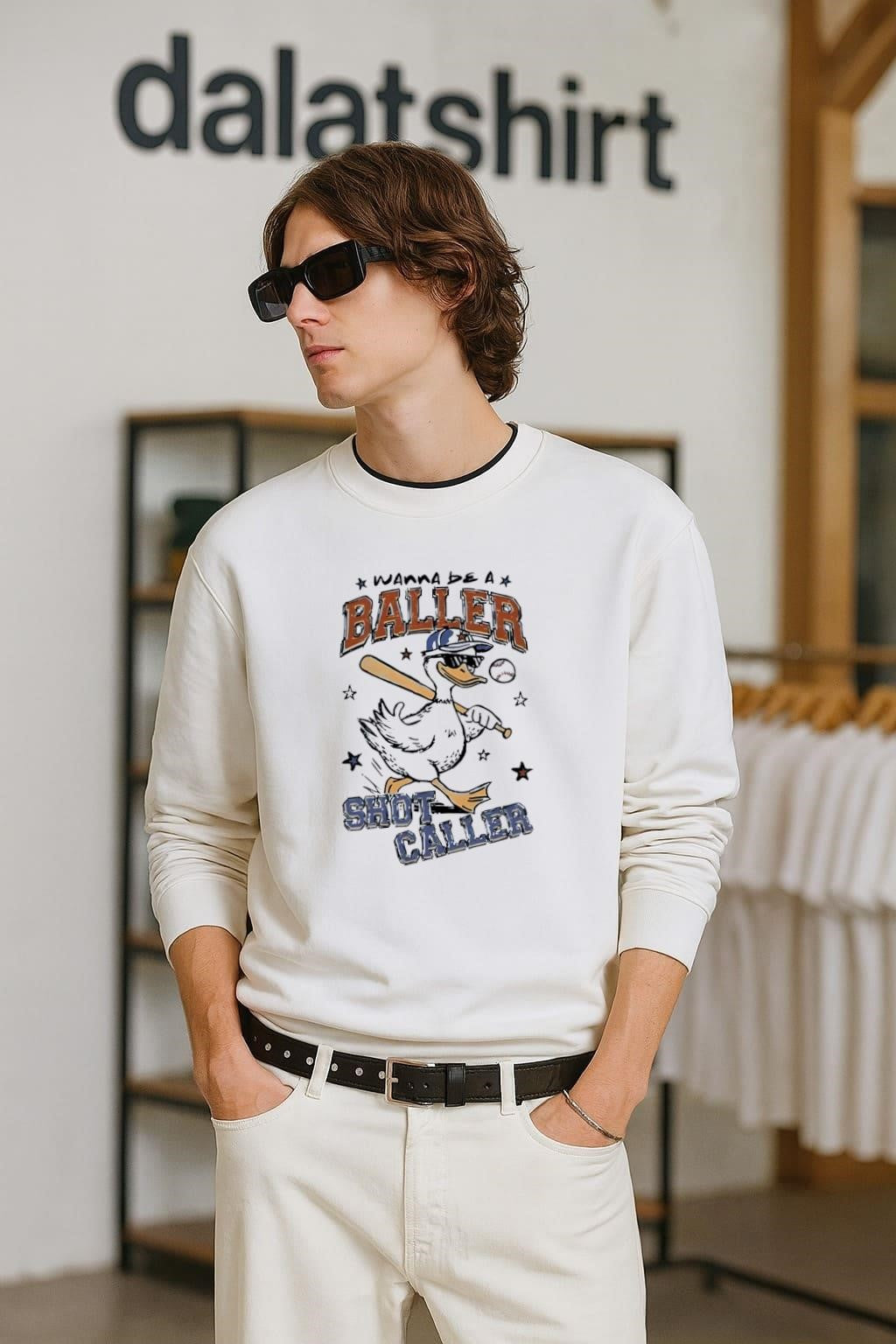 Wanna Be A Baller Duck Shot Caller shirt