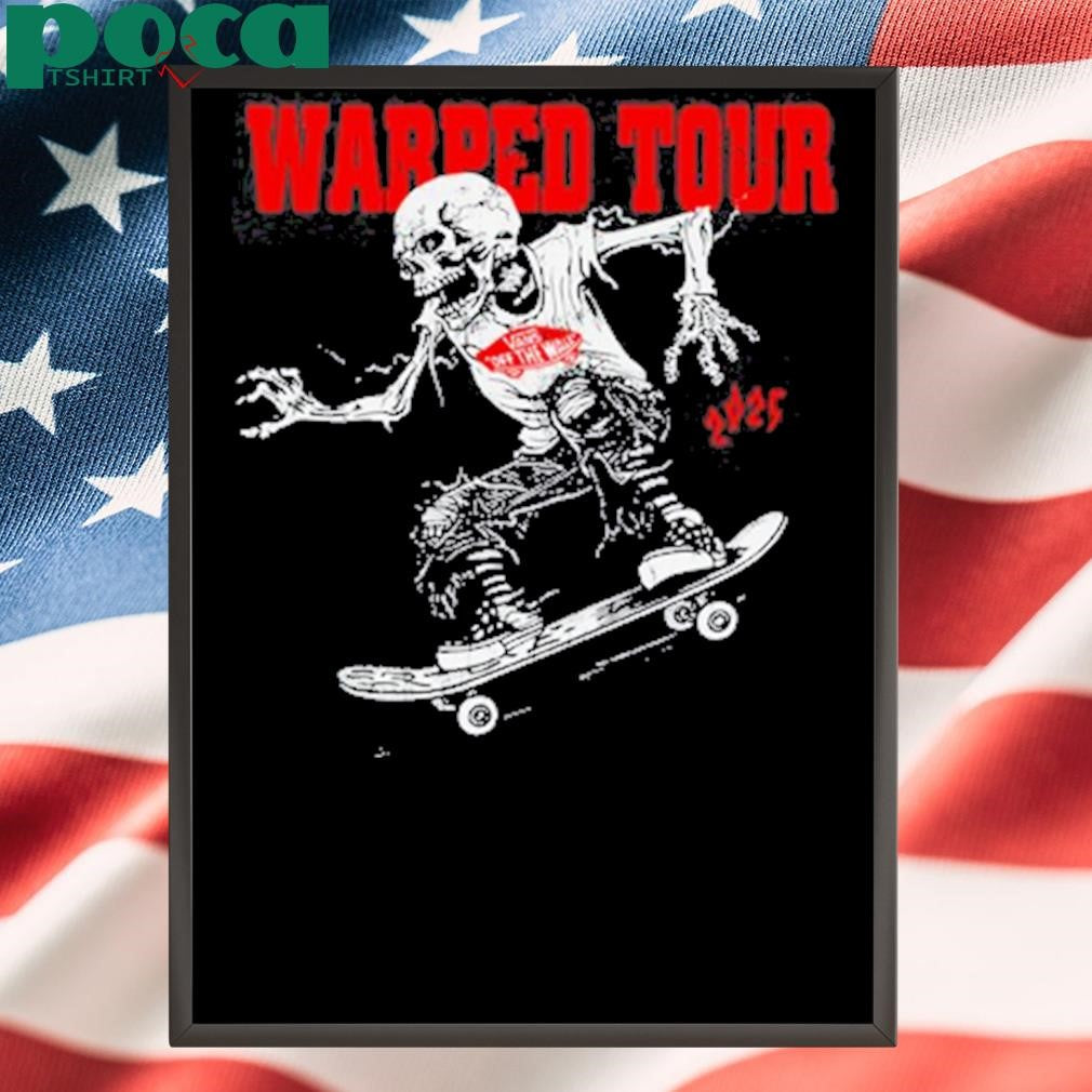 Warped Tour 30 Years Skate Skull 2025 Shirt