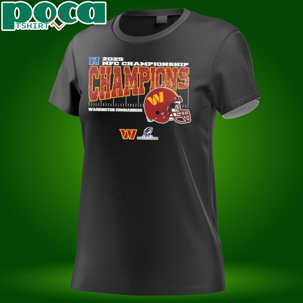 Washington Commanders 2025 NFC Championship Conference Champions Vintage Style With Helmet Unisex T-Shirt