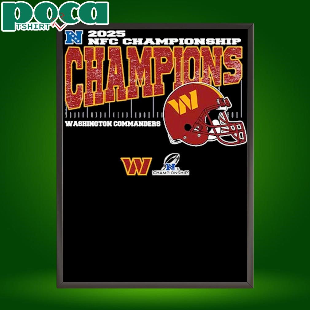Washington Commanders 2025 NFC Championship Conference Champions Vintage Style With Helmet Unisex T-Shirt