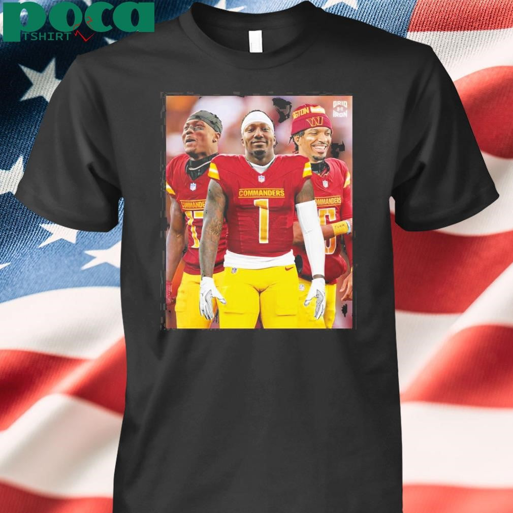 Washington Commanders New Look Offense Qb Jayden Daniels Rb Brian Robinson Jr Rb Austin Ekeler Poster T Shirt