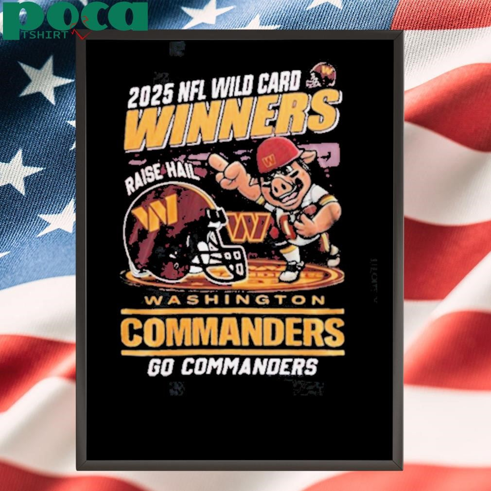 Washington Commanders Winners 2025 NFC Wild Card Mascot Shirt