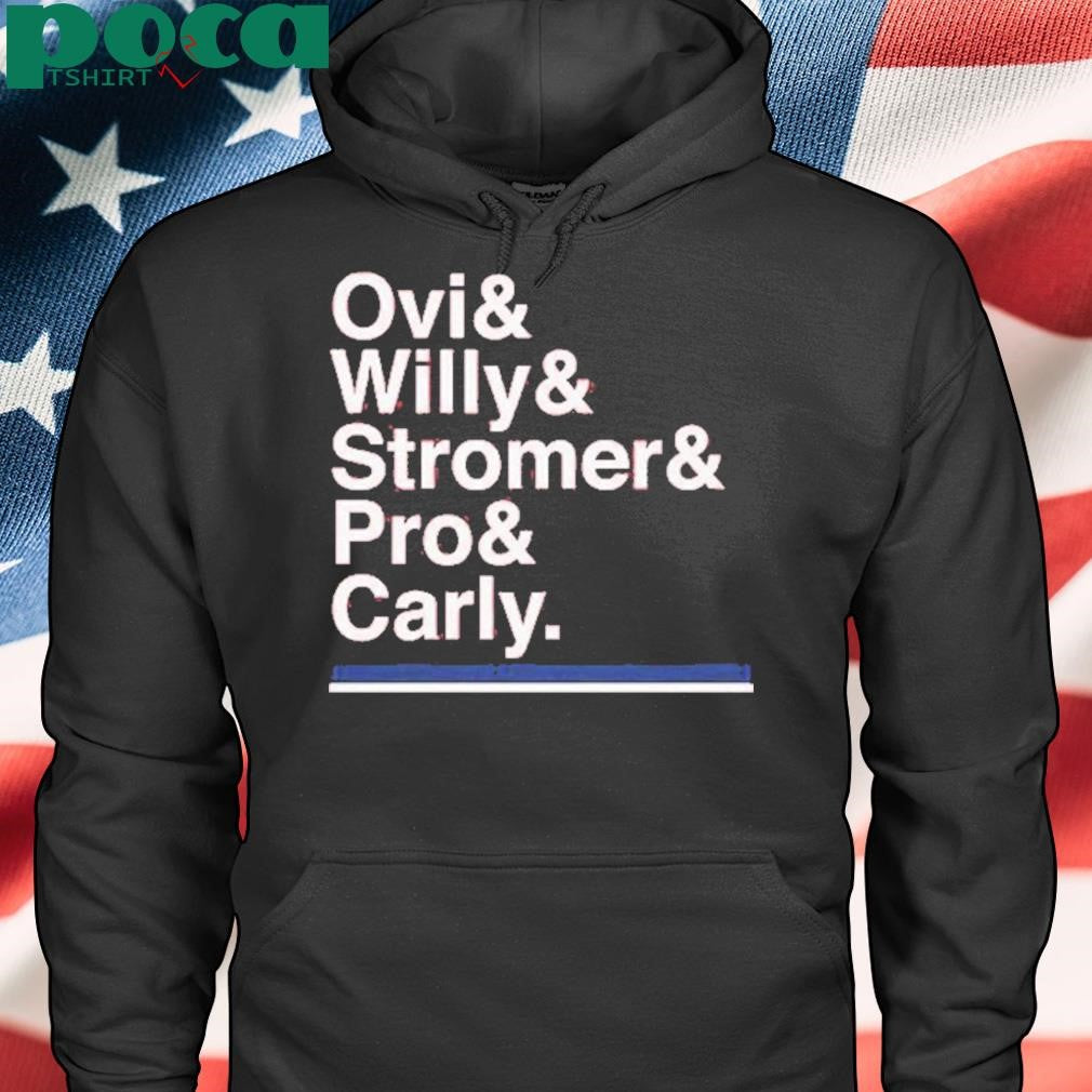 Washington Hockey Ampersand Ovi & Willy & Stromer & Pro & Carly Shirt