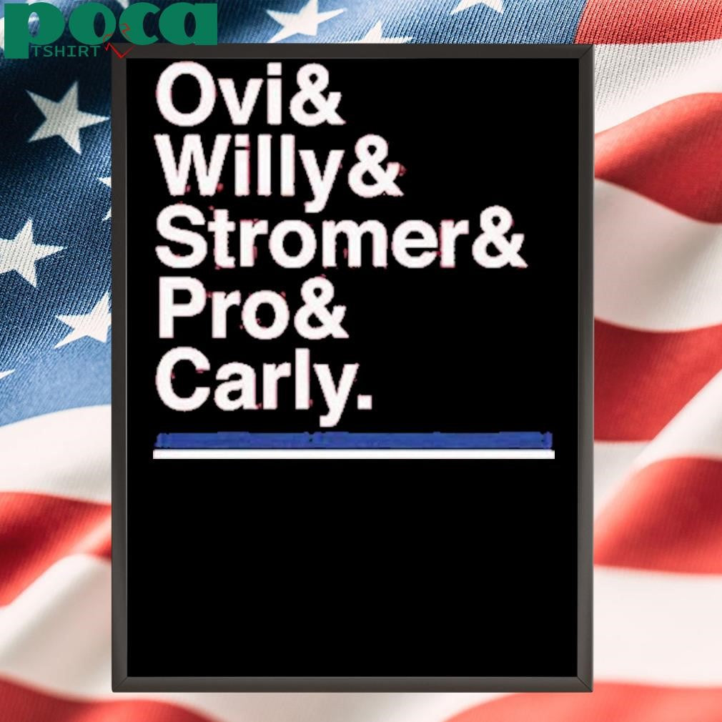 Washington Hockey Ampersand Ovi & Willy & Stromer & Pro & Carly Shirt
