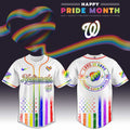 Washington Nationals Happy Pride Month Baseball Jersey