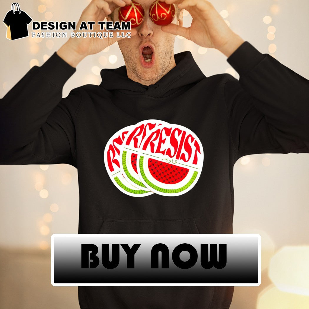 Watermelon Keffiyeh Resist Free Palestine shirt