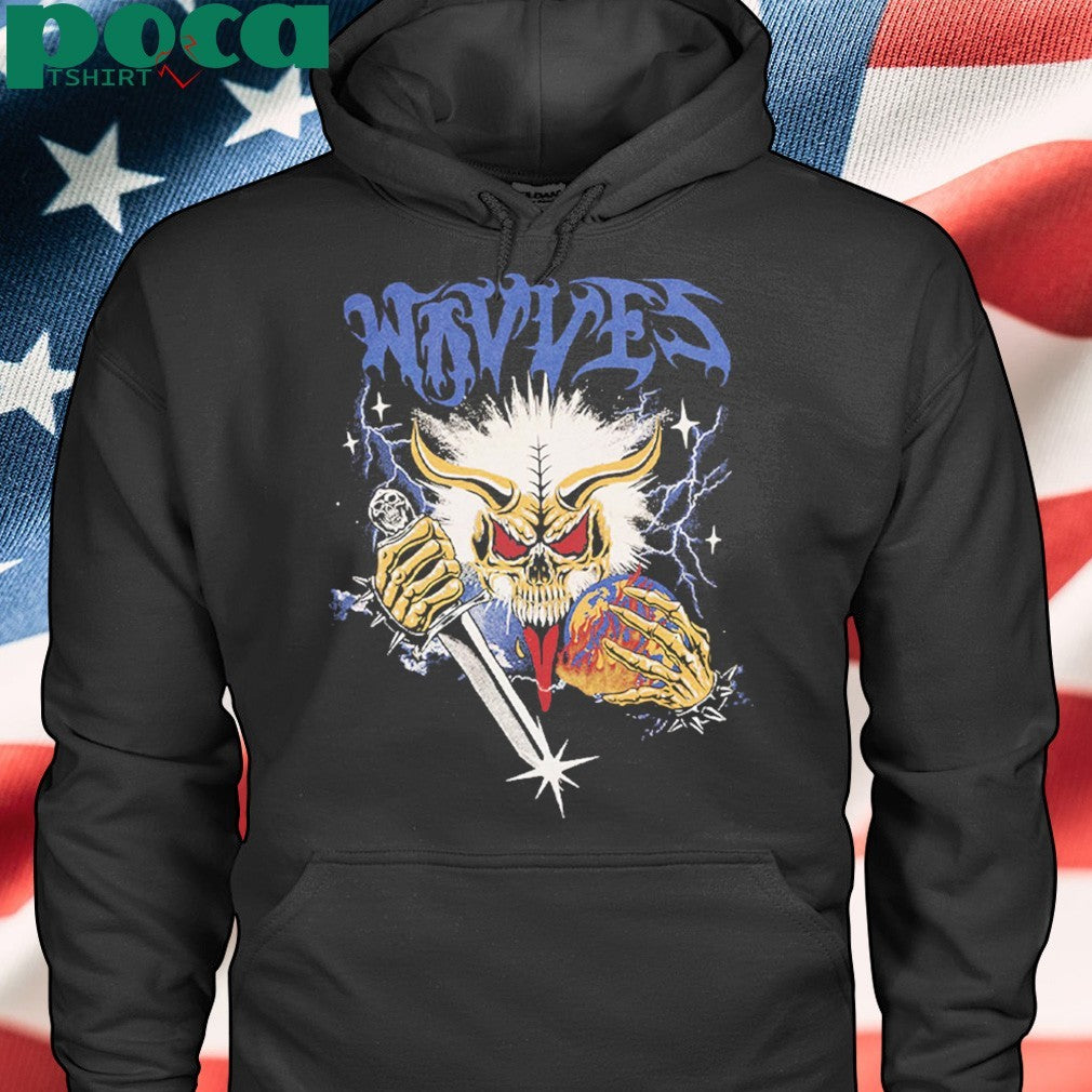 Wavves North American Summer Tour 2025 Merch Tee Skull Sword Unisex T-Shirt