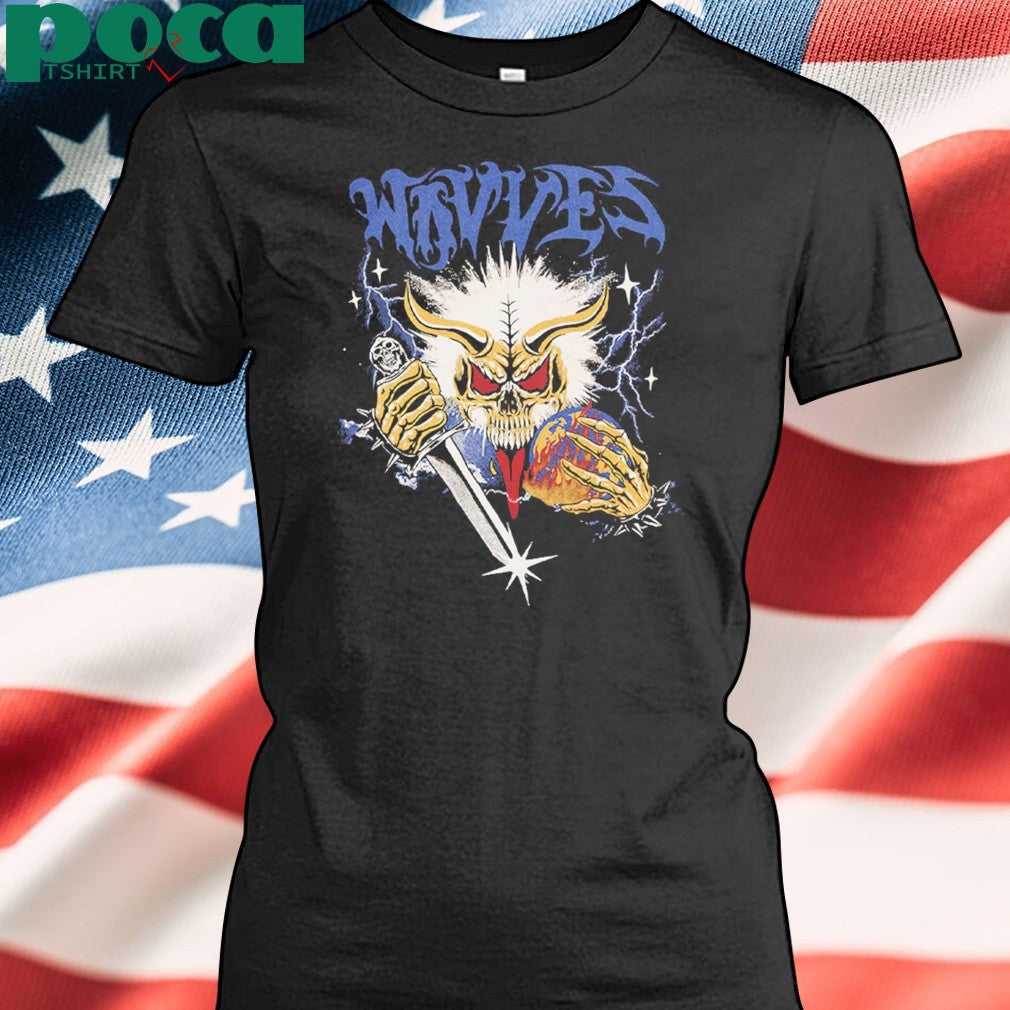 Wavves North American Summer Tour 2025 Merch Tee Skull Sword Unisex T-Shirt