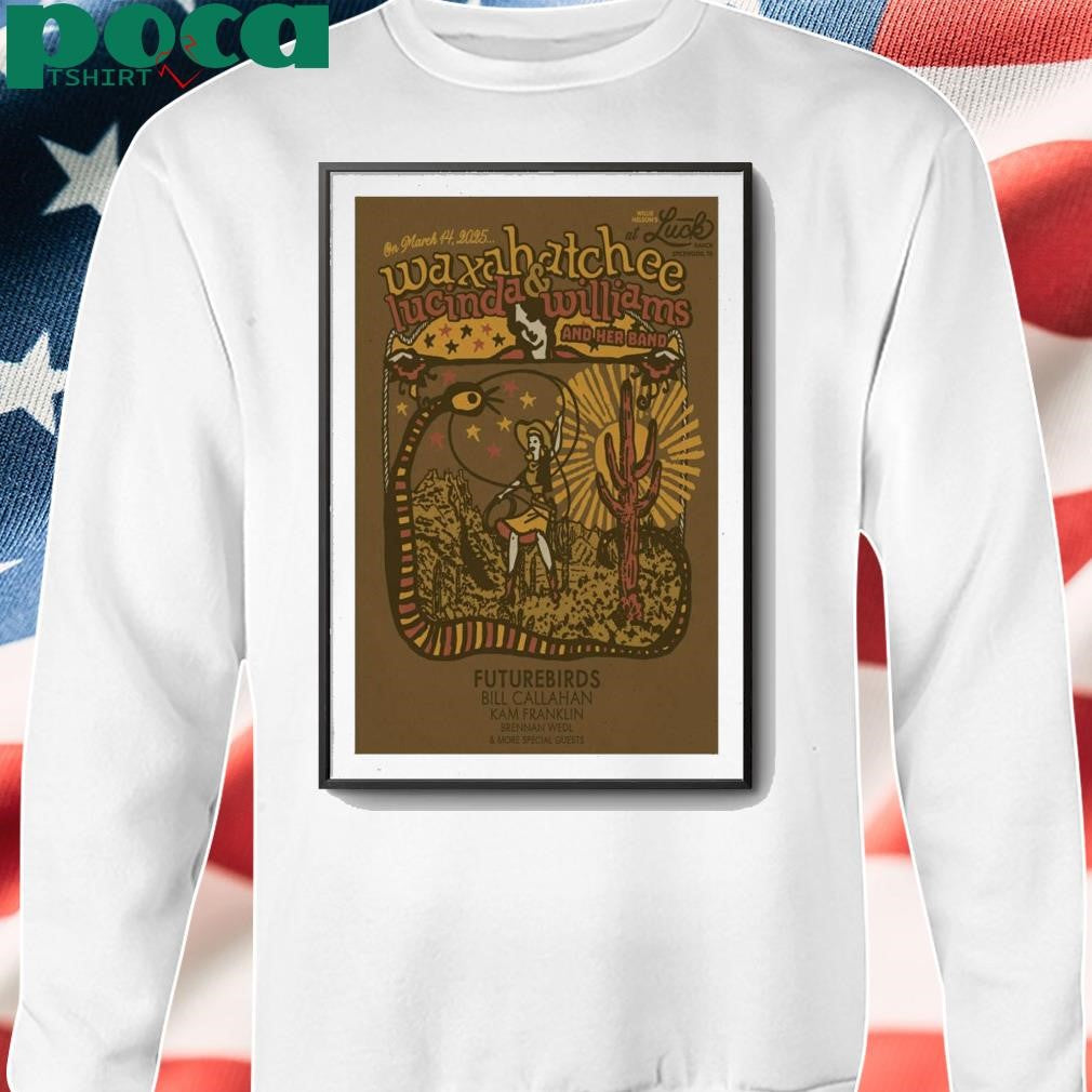 Waxahatchee Spicewood, TX March 14 2025 Luck Ranch Poster Print shirt