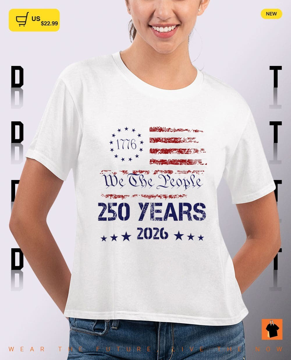 We the people 250 years 2026 American flag since 1776 Independence Day shirt