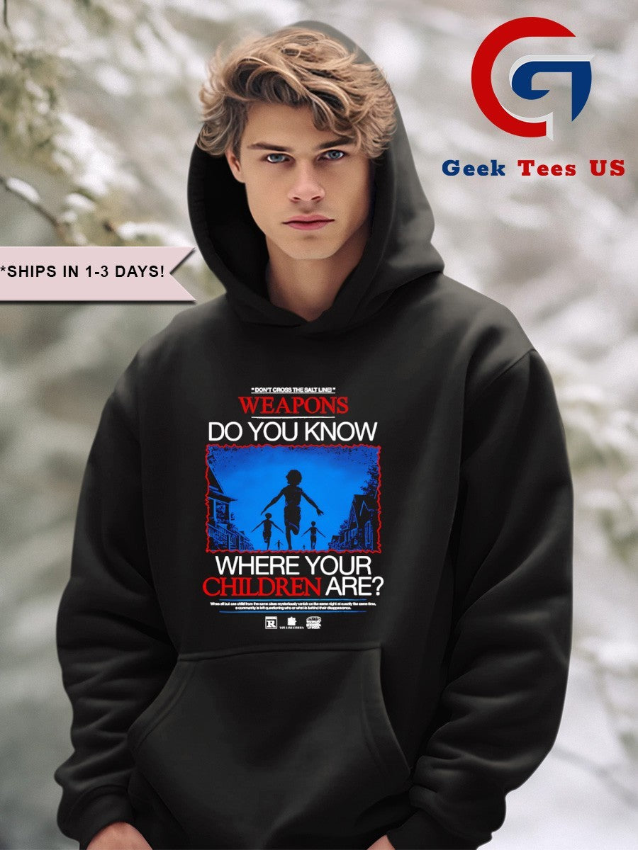 Weapons do you know where your children are shirt