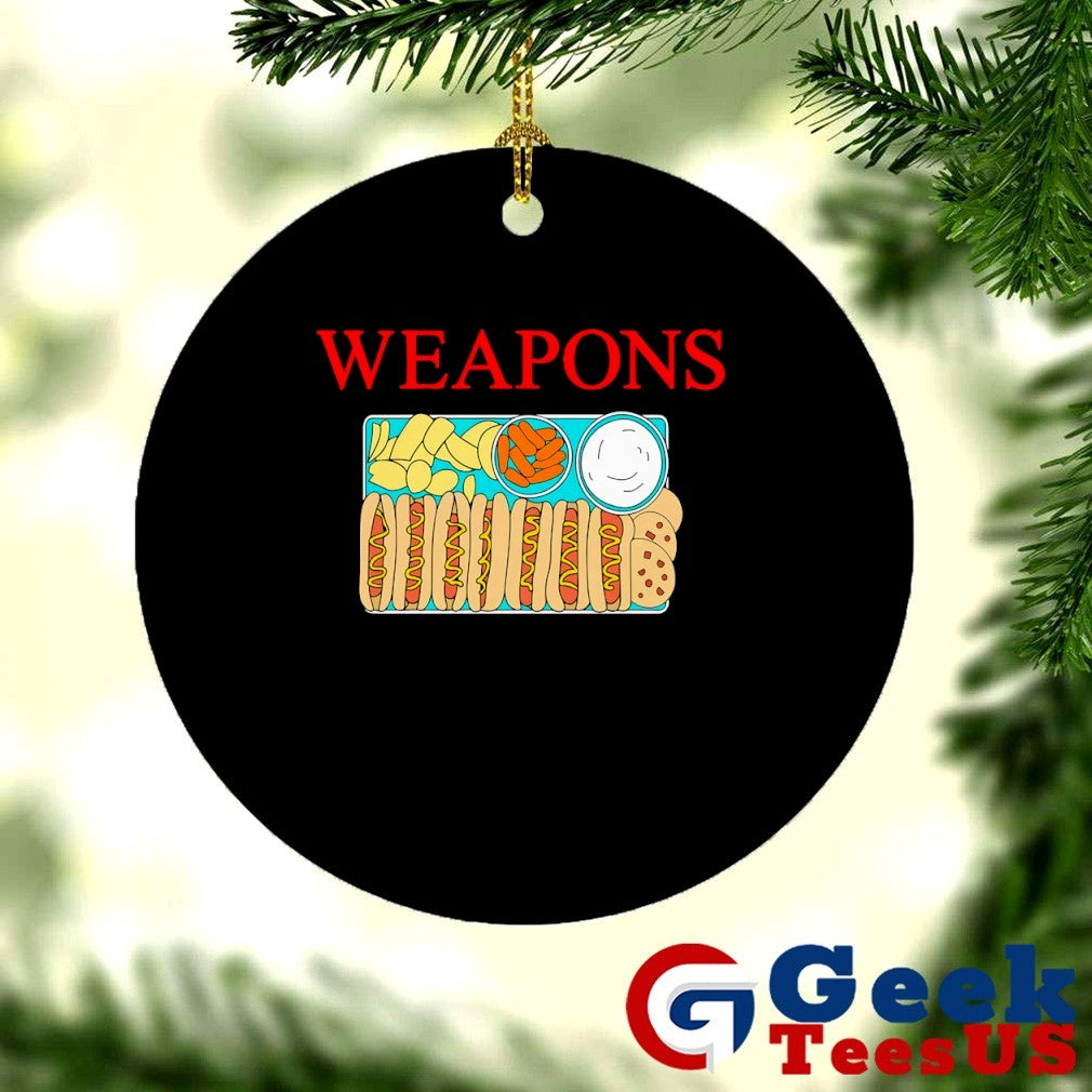 Weapons hotdog food shirt