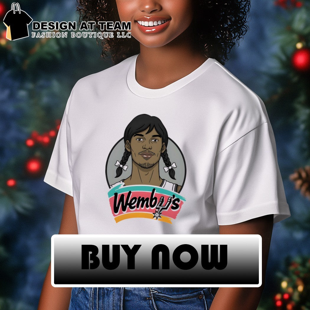 Wednesday x Victor Wembanyama Wemby’s San Antonio Spurs Baksetball NBA shirt