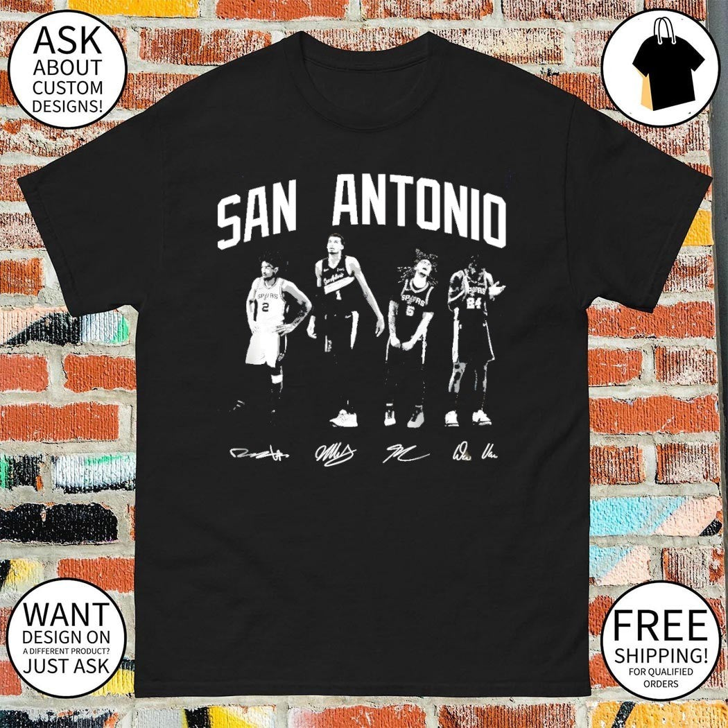 Wembanyama Dylan Harper Castle San Antonio Spurs Basketball signatures shirt