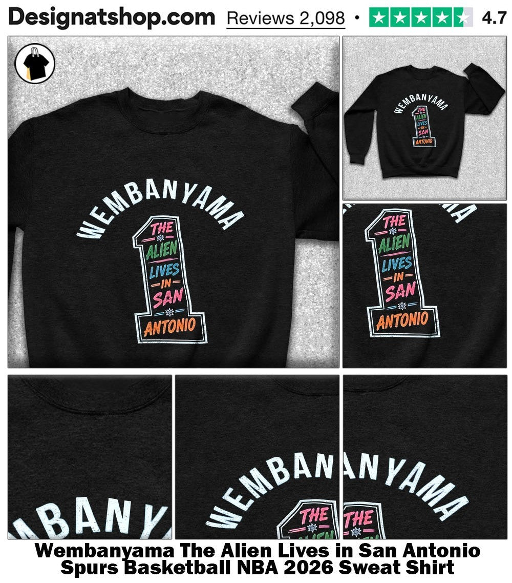 Wembanyama The Alien Lives in San Antonio Spurs Basketball NBA 2026 shirt