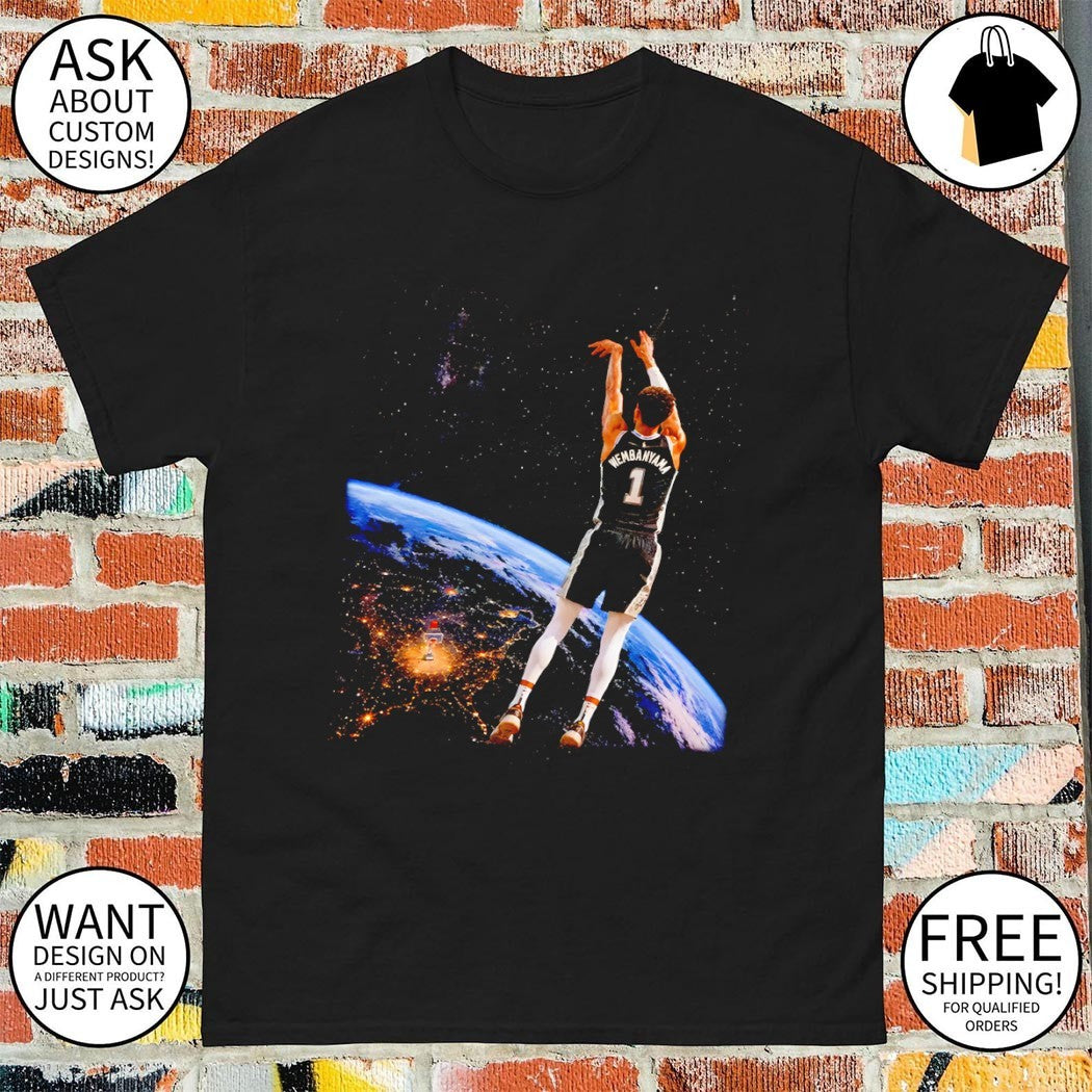 Wemby Alien Victor Wembanyama 3 Points San Antonio pose shirt