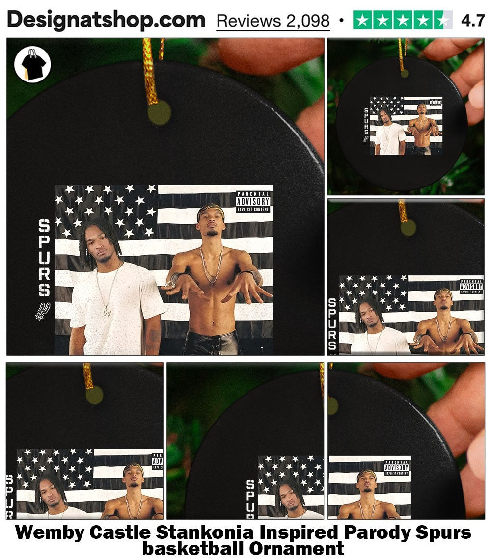 Wemby Castle Stankonia Inspired Parody Spurs basketball shirt