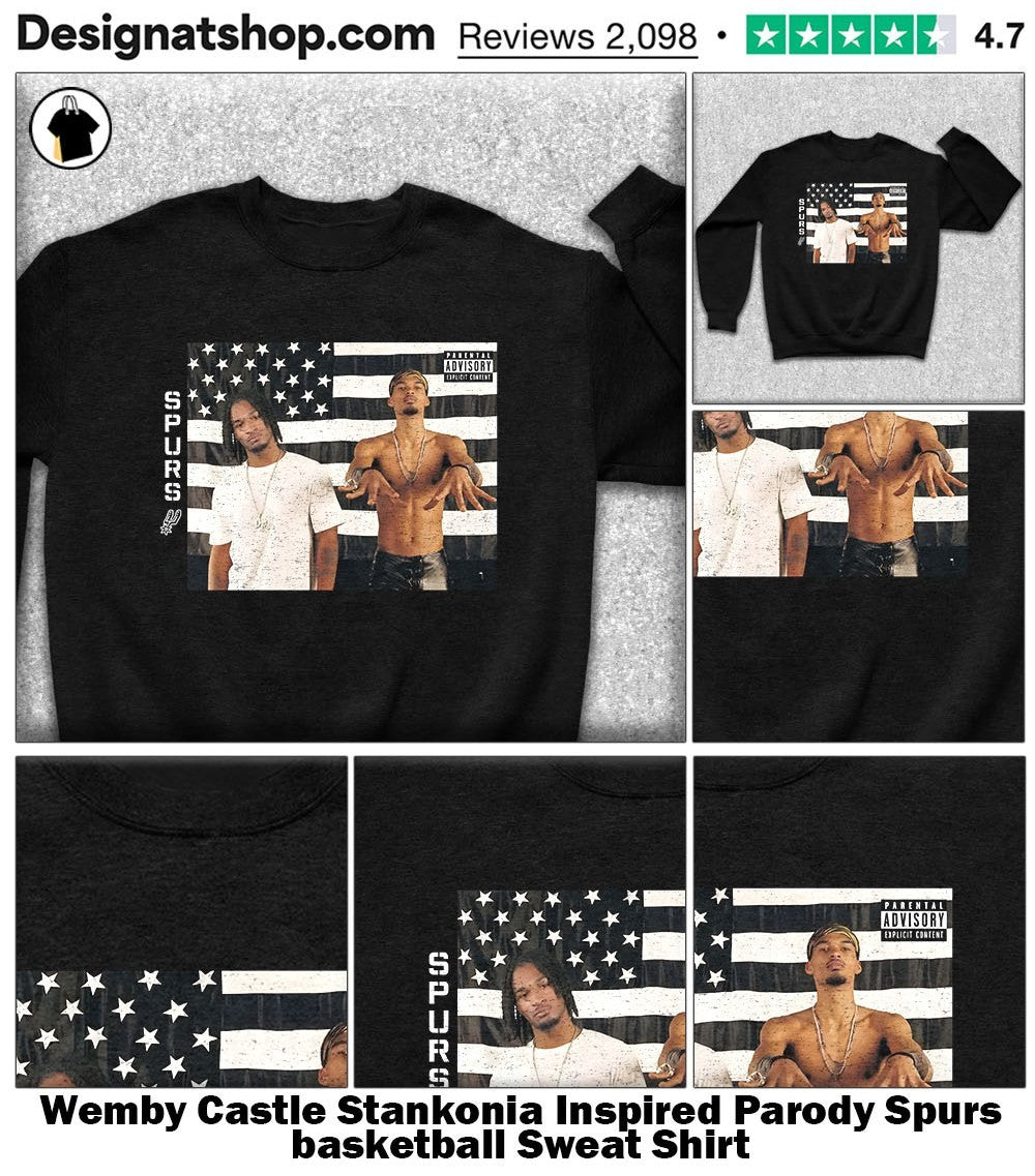 Wemby Castle Stankonia Inspired Parody Spurs basketball shirt