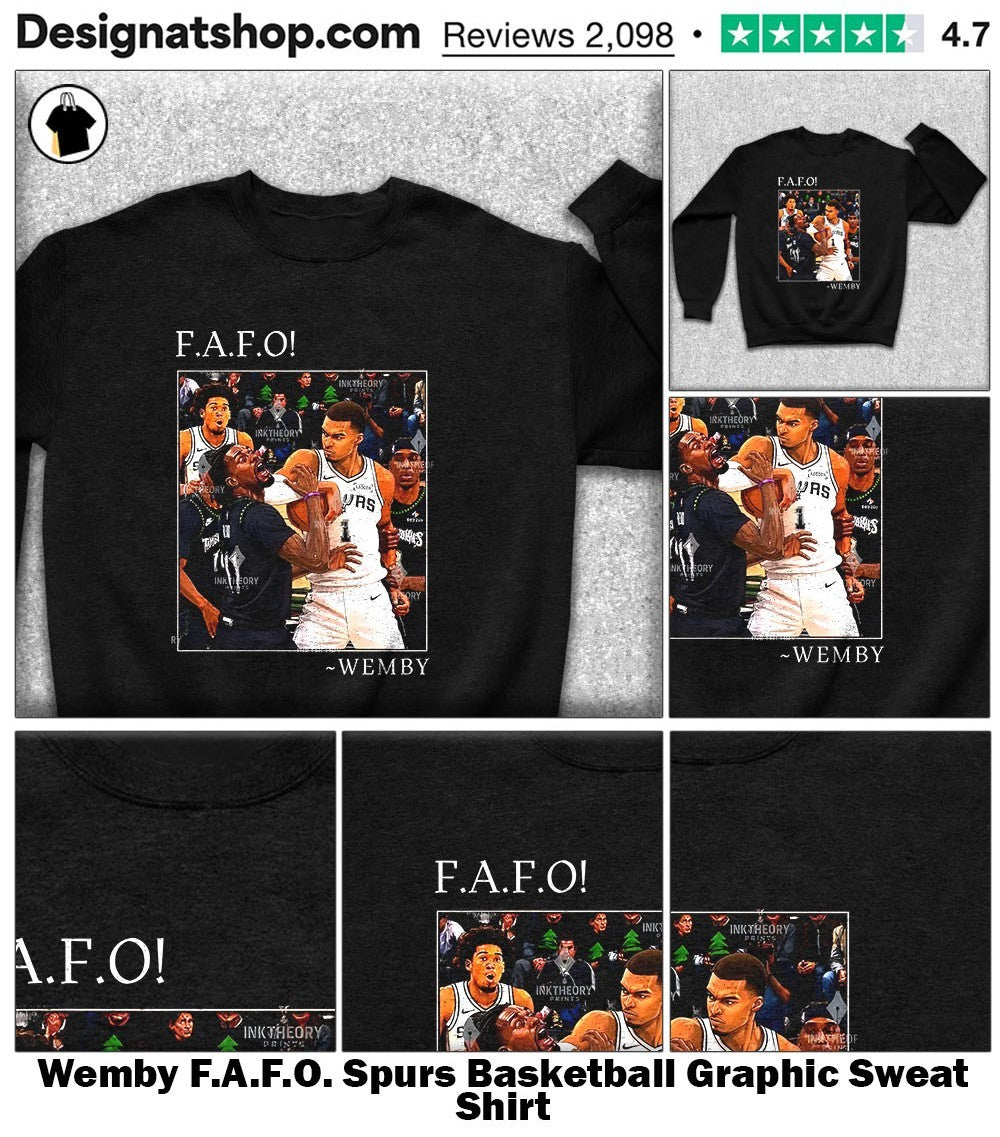 Wemby F.A.F.O. Spurs Basketball Graphic shirt