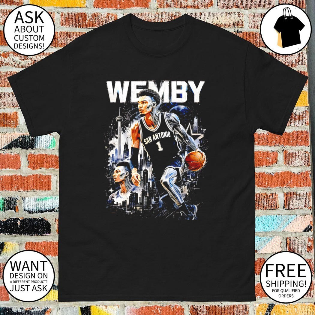 Wemby Half Alien Victor Wembanyama San Antonio Spurs Basketball graphic vintage shirt