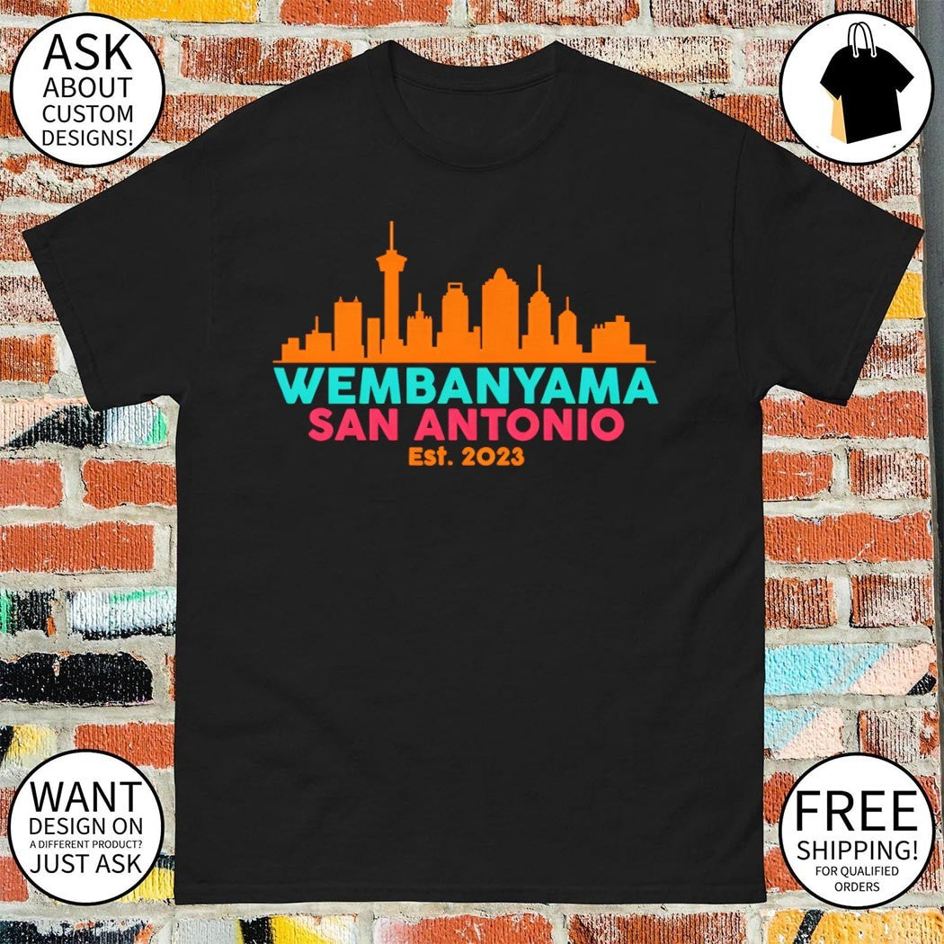 Wemby San Antonio Skyline Victor Wembanyama est 2023 shirt