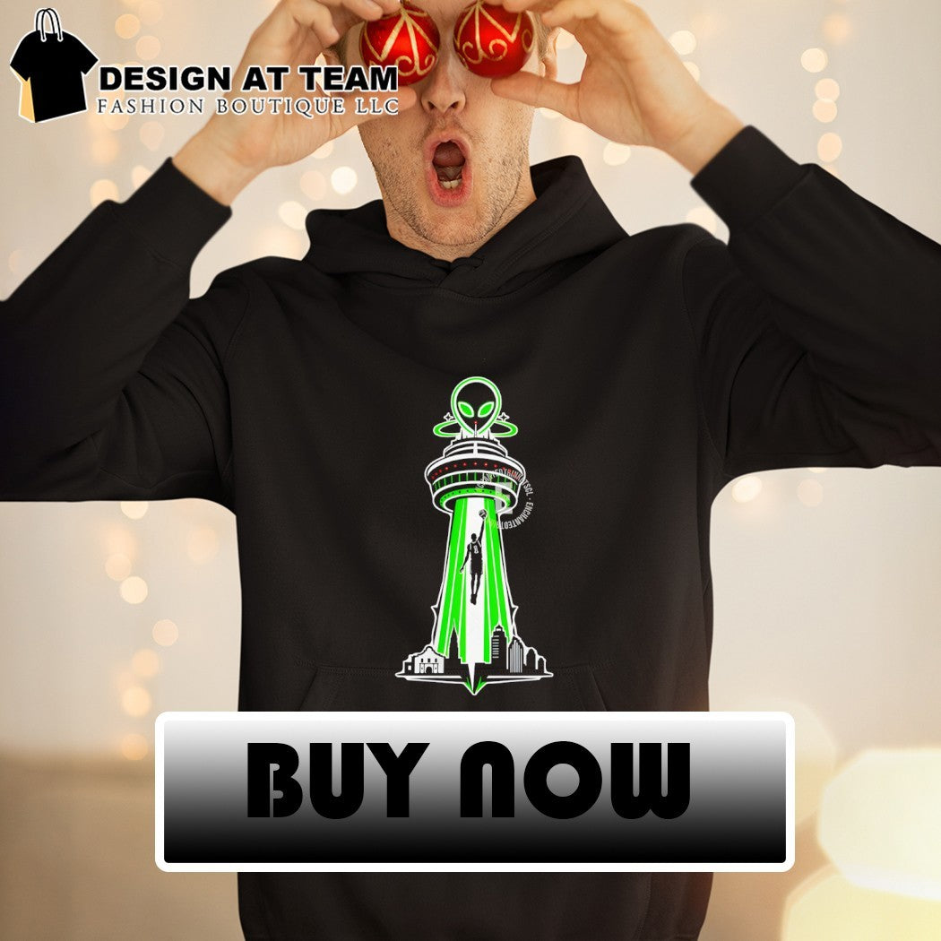 Wemby San Antonio Spurs Basketball Alien UFO City Skyline NBA 2026 shirt