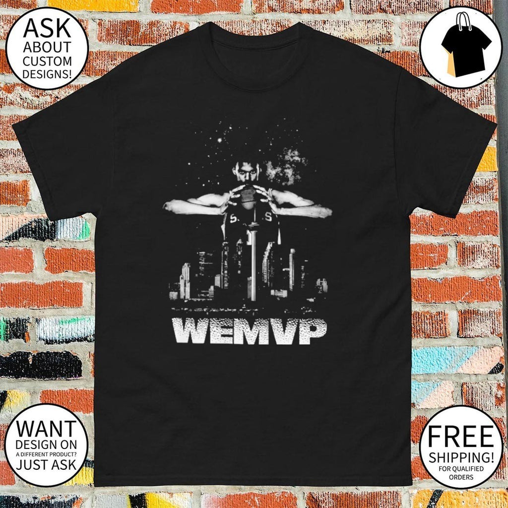 Wemby Spurs MVP Spurs San Antonio Skyline Basketball Cityscape shirt
