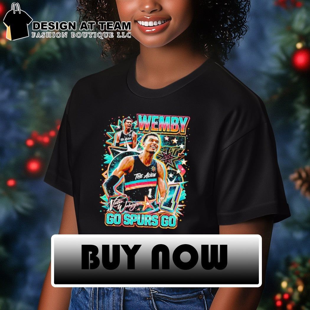 Wemby The Alien 90s Vintage Bootleg Go Spurs Go shirt