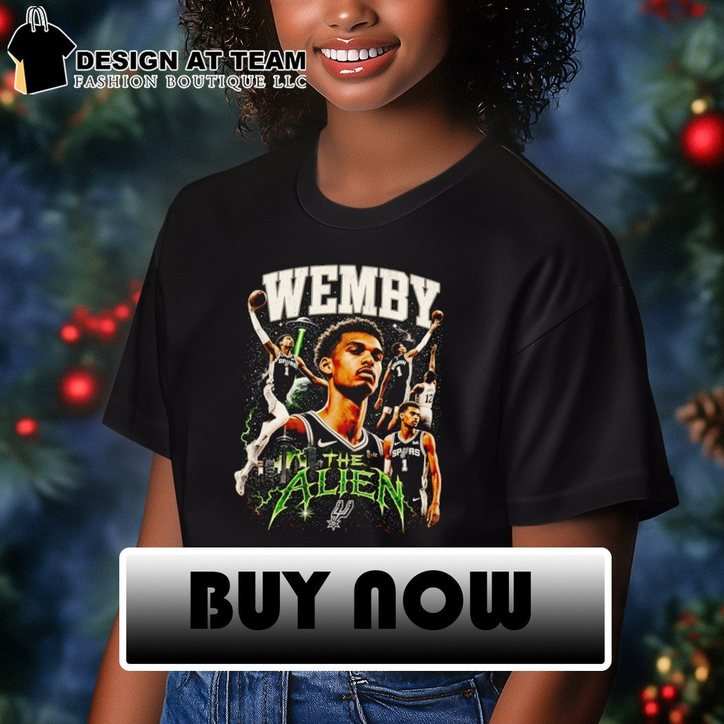 Wemby The Alien Victor Wembanyama San Antonio Spurs Basketball NBA 2026 graphic shirt