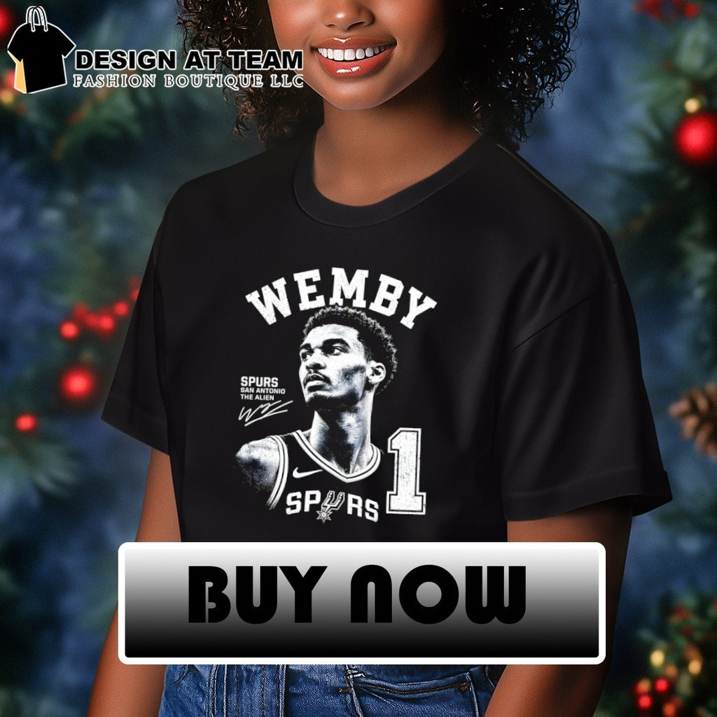 Wemby Victor Wembanyama 1 San Antonio Spurs Basketball San Antonio The Alien signature shirt