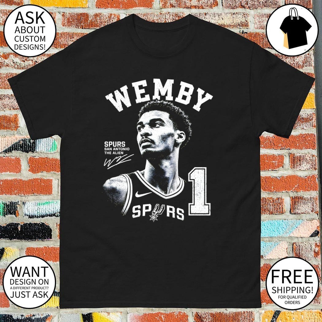Wemby Victor Wembanyama 1 San Antonio Spurs Basketball San Antonio The Alien signature shirt