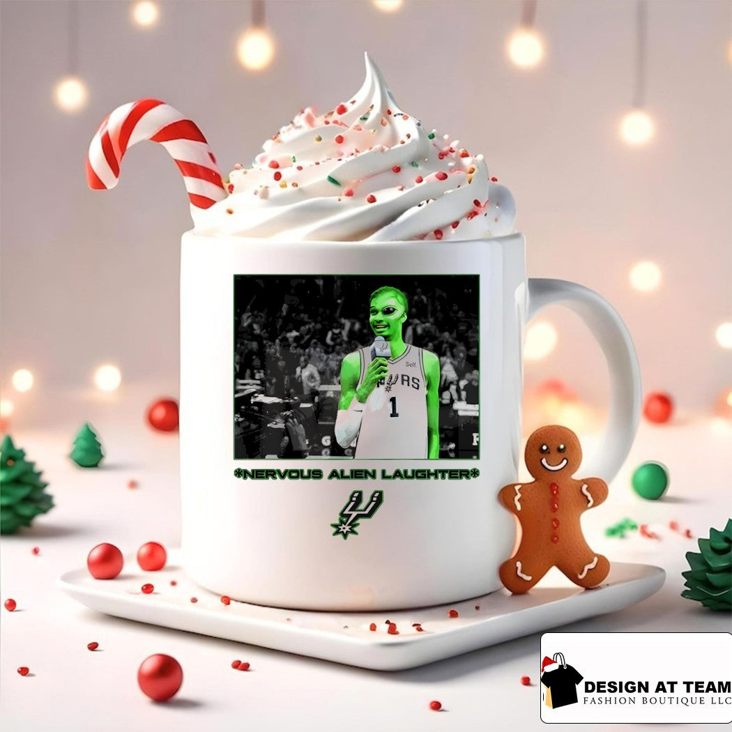 Wemby Wembanyama Alien nvervous alien laughter shirt