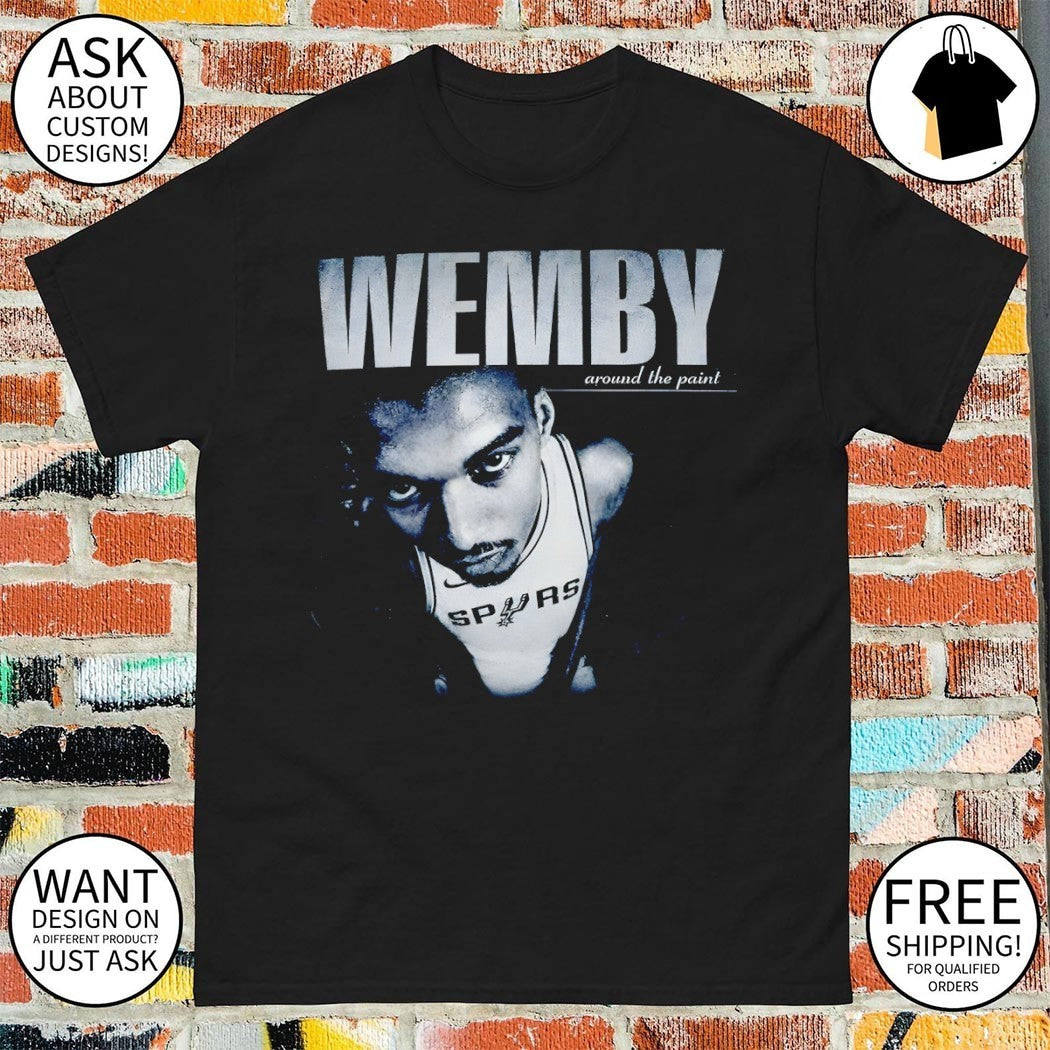 Wemby around the point Victor Wembanyama San Antonio Spurs Basketball NBA 2026 shirt